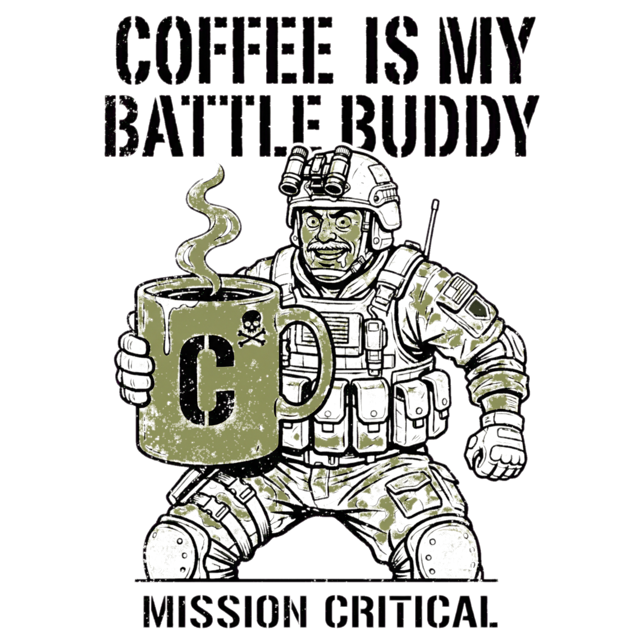Coffee Is My Battle Buddy Shirt