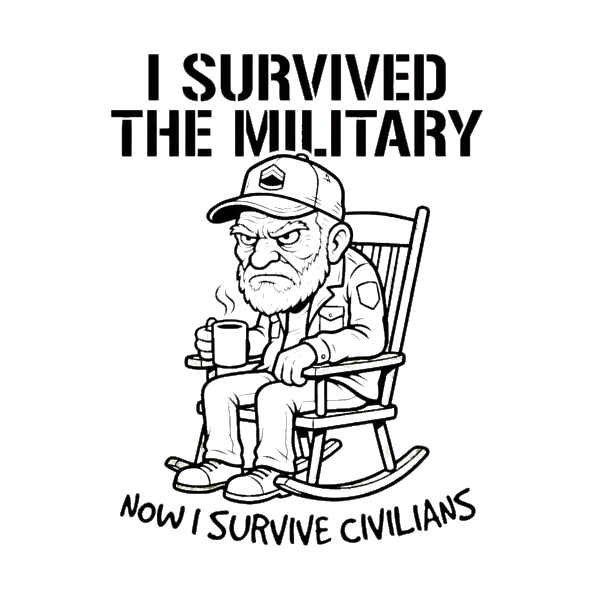 I Survived the Military Funny Shirt